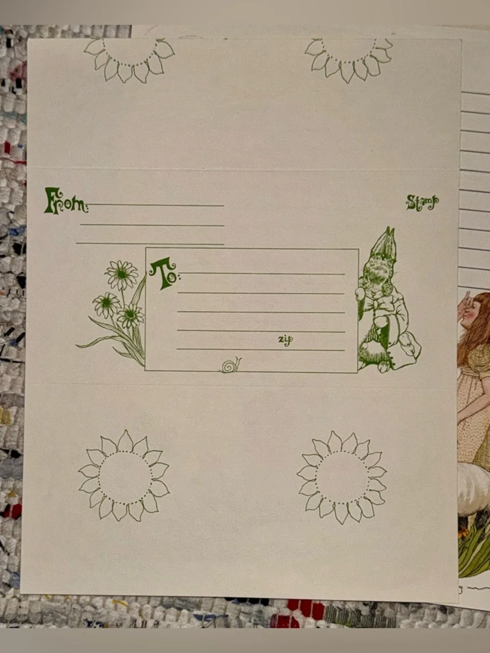 1970s ‘Fantasy Friends’ Stationery Set Bunny Tea Party Anthropomorphic Animals